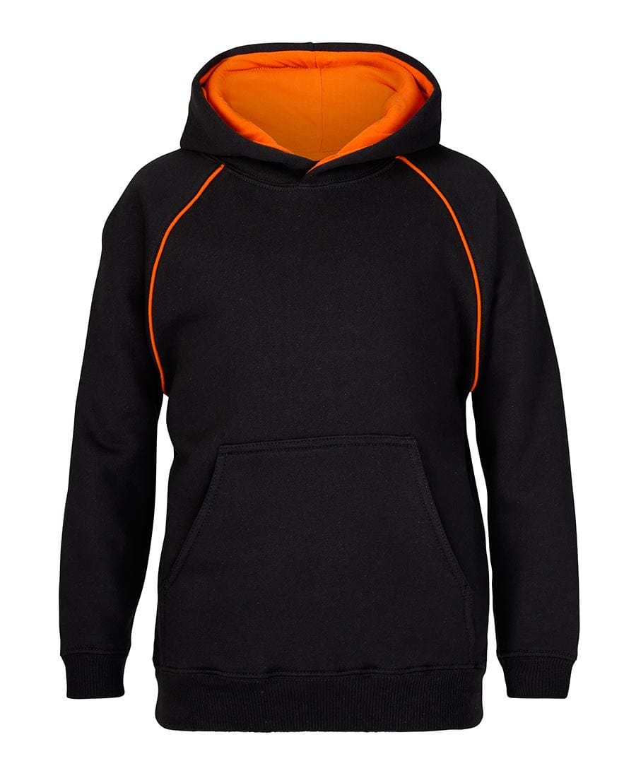 JB's Wear Hoodies Black/Orange / 4 JB’s Wear Kids Contrast Fleecy Hoodie