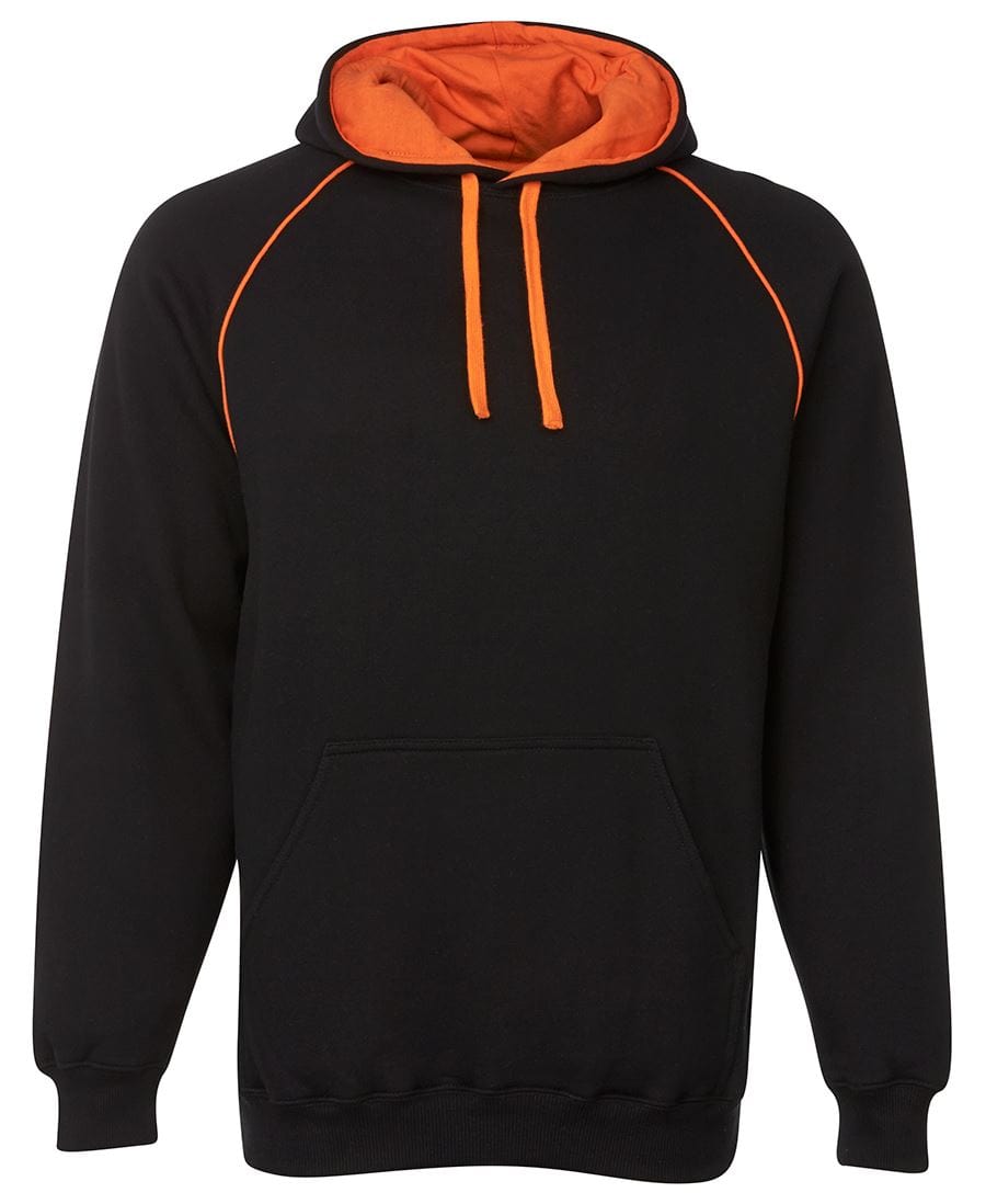 JB's Wear Hoodies Black/Orange / S JB's Wear Contrast Fleecy Hoodie