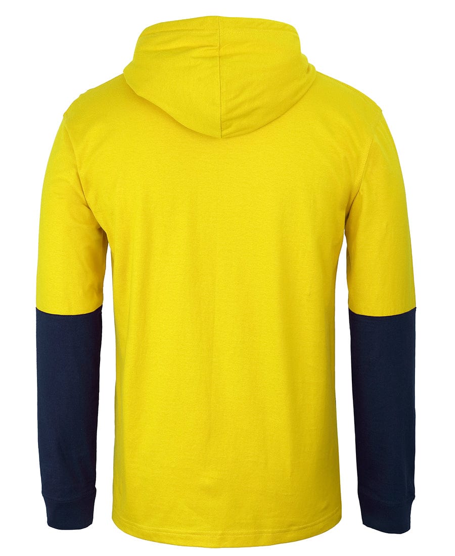 JB's Wear Hoodies JB's Wear Hi Vis L/S Cotton Tee With Hood