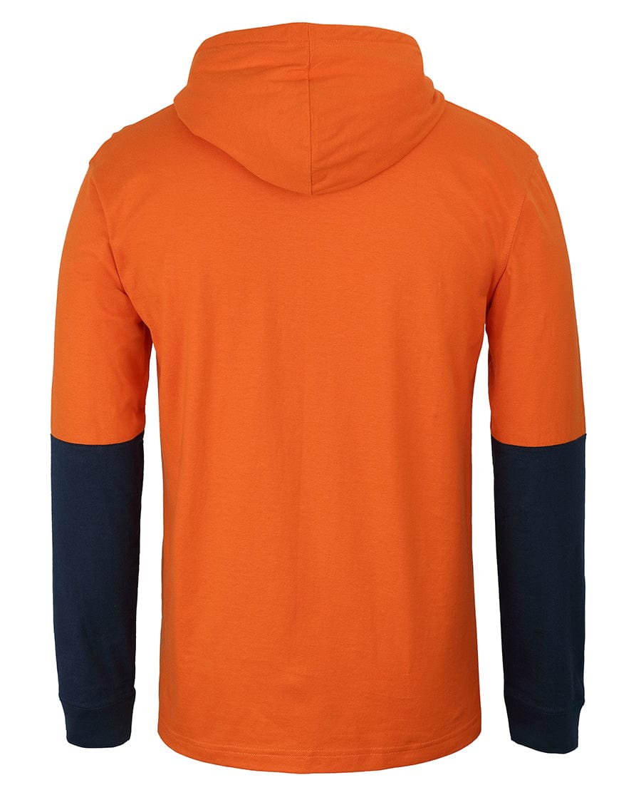 JB's Wear Hoodies JB's Wear Hi Vis L/S Cotton Tee With Hood