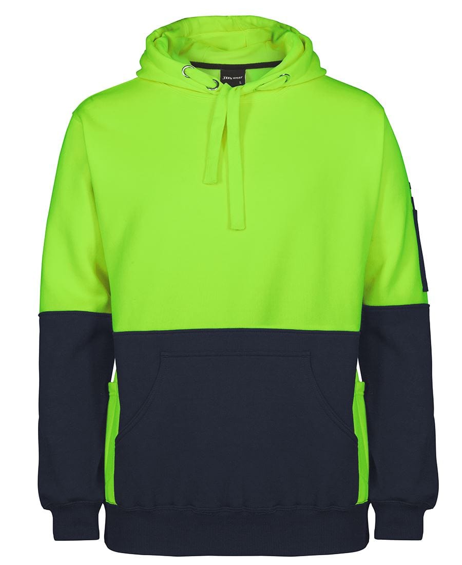 JB's Wear Hoodies Lime/Navy / S JB's Wear Hi Vis 330G Pull Over Hoodie