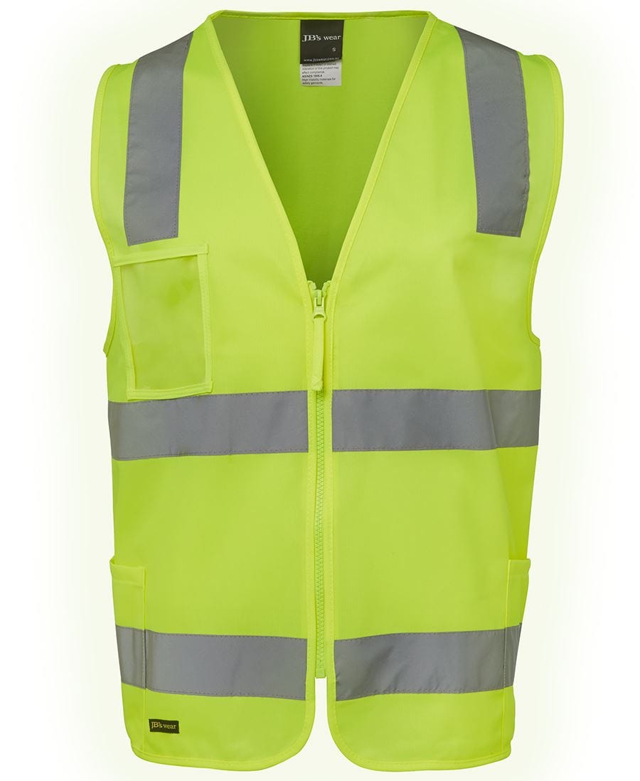 JB's Wear Jackets / Vests Lime / XS JB's Wear Hi Vis (D+N) Zip Safety Vest