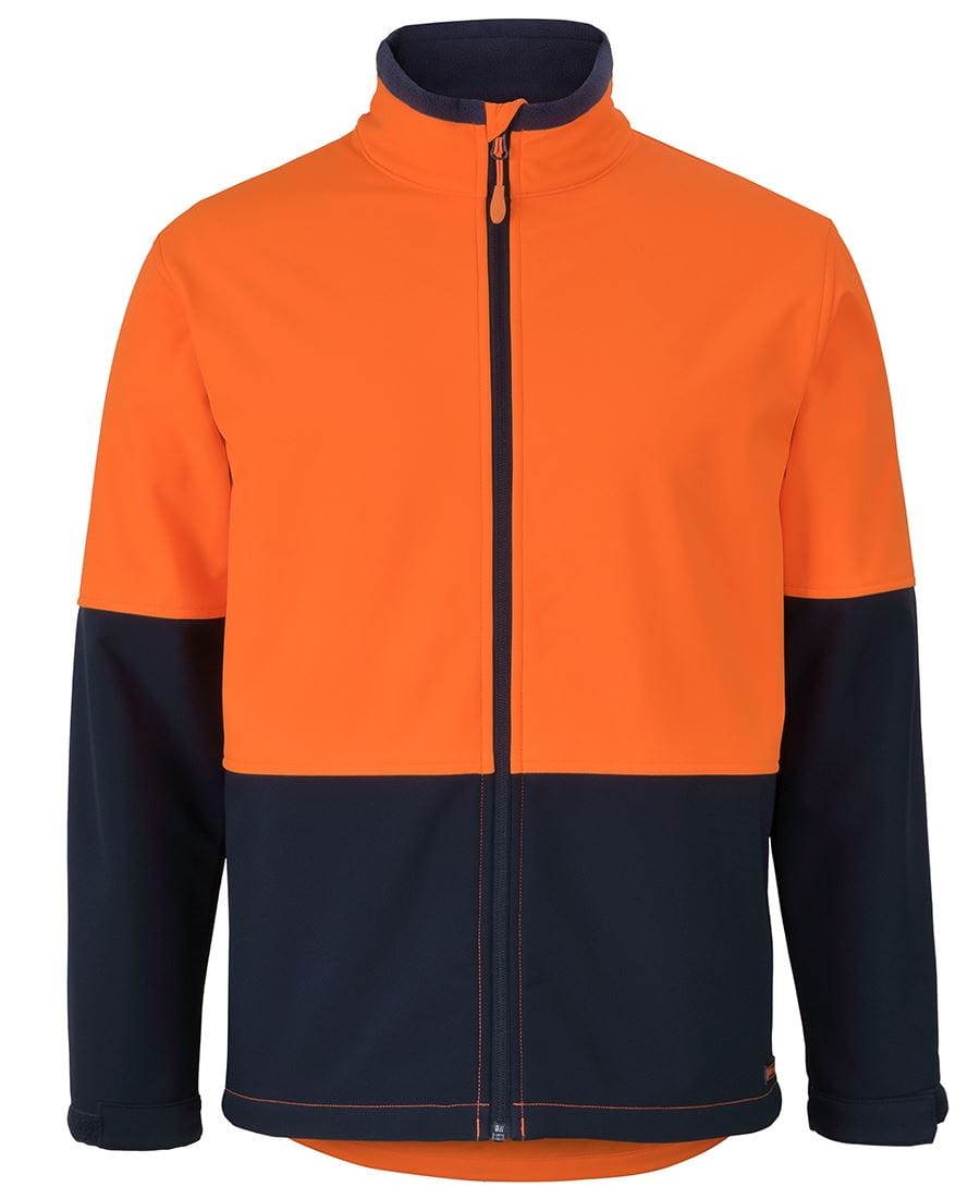 JB's Wear Jackets / Vests Orange/Navy / 2XS JB's Wear Hi Vis Water Resist Softshell Jacket