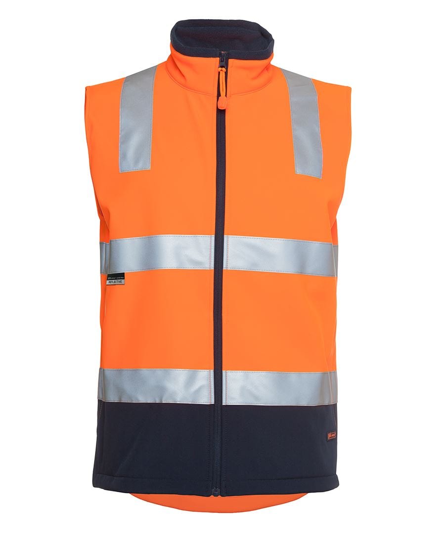 JB's Wear Jackets / Vests Orange/Navy / XS JB's Wear Hi Vis |D+N| Softshell Vest