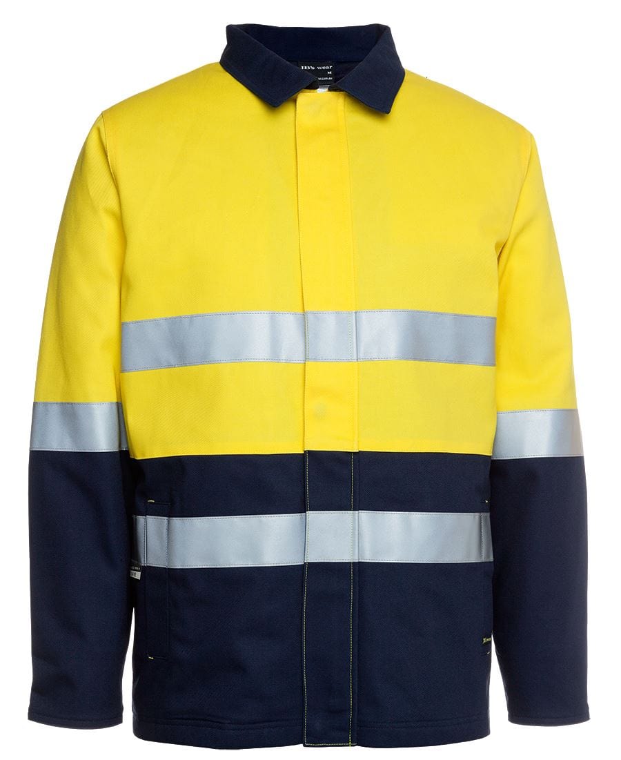 JB's Wear Jackets / Vests Yellow/Navy / S JB's Wear Hi Vis (D+N) Cotton Jacket