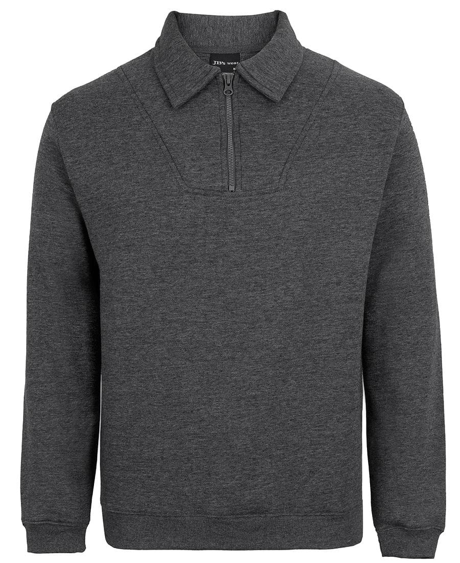JB's Wear Polars Graphite Marle / S JB's Wear 1/2 Zip Fleecy Sweat
