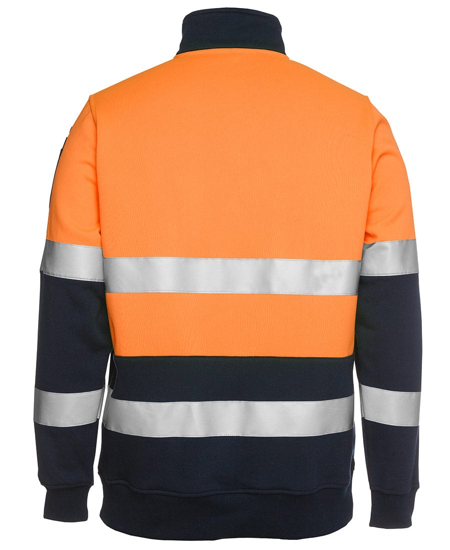 JB's Wear Polars JB's Wear Hi Vis 1/2 Zip (D+N) Fleecy Sweat With Reflective Tape