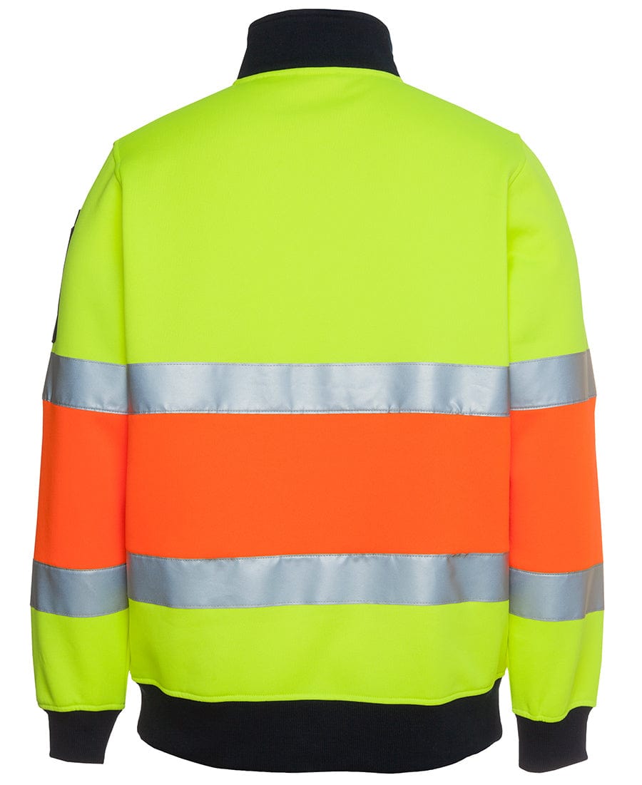 JB's Wear Polars JB's Wear Hi Vis 1/2 Zip (D+N) Fleecy Sweat With Reflective Tape