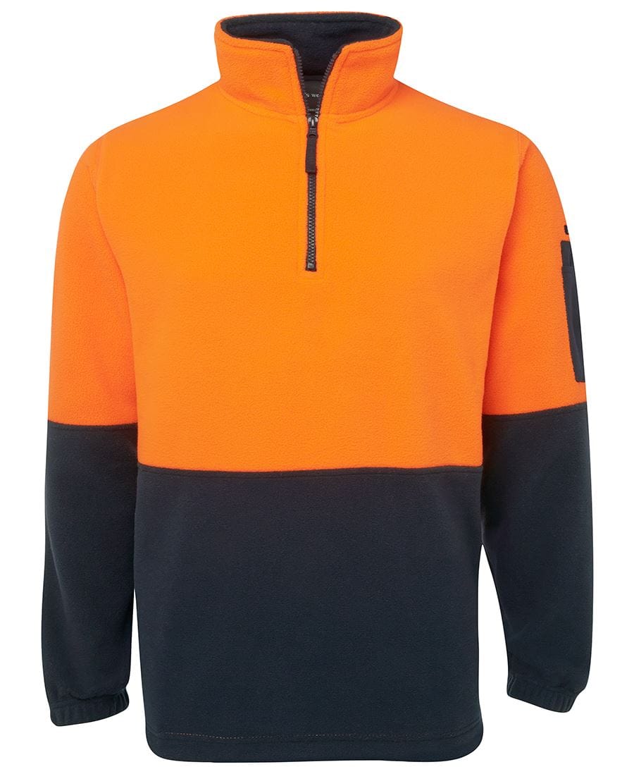 JB's Wear Polars Orange/Navy / XS JB's Wear Hi Vis 1/2 Zip Polar Fleece