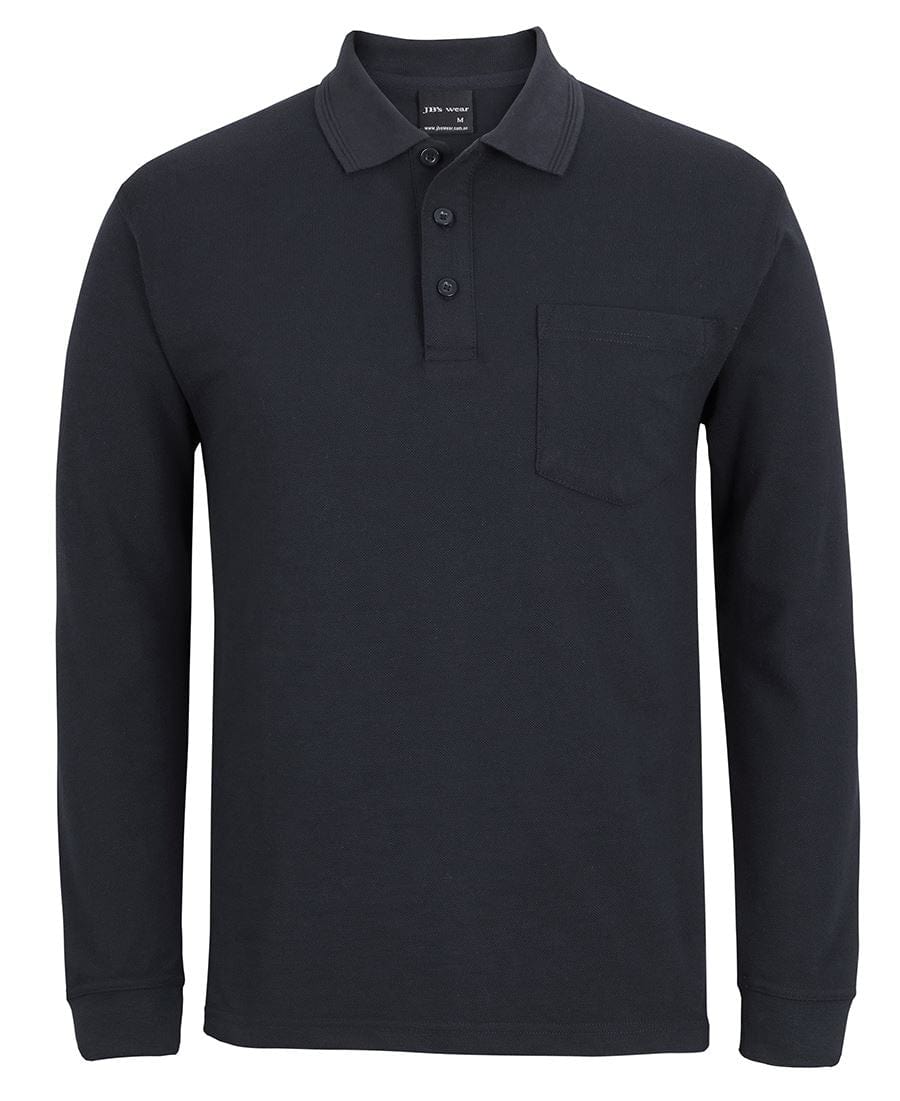 JB's Wear Polos / Shirts Black / 3XS JB's Wear 210 L/S Pocket Polo