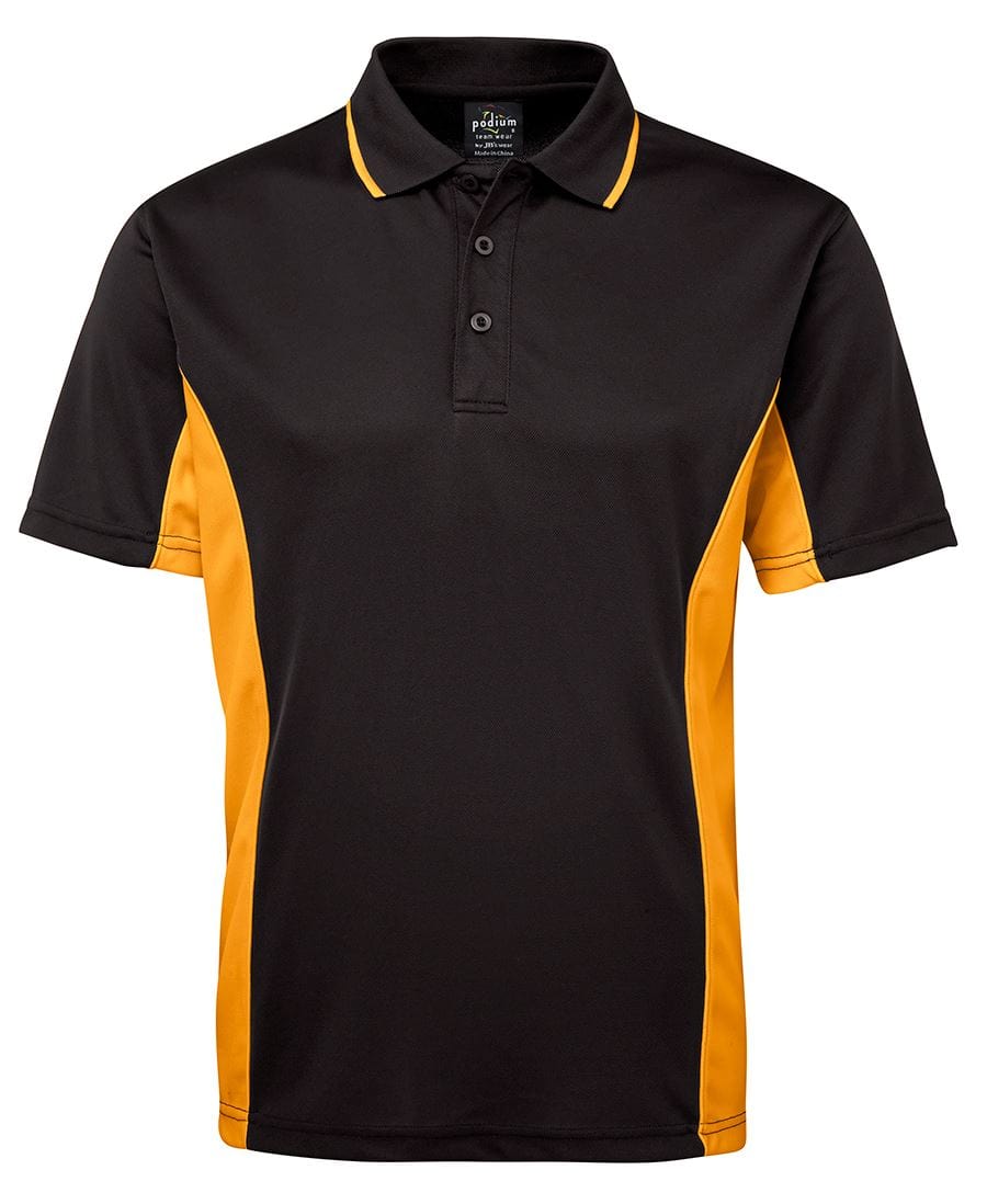 JB's Wear Polos / Shirts Black/Gold / S JB's Wear Contrast Polo