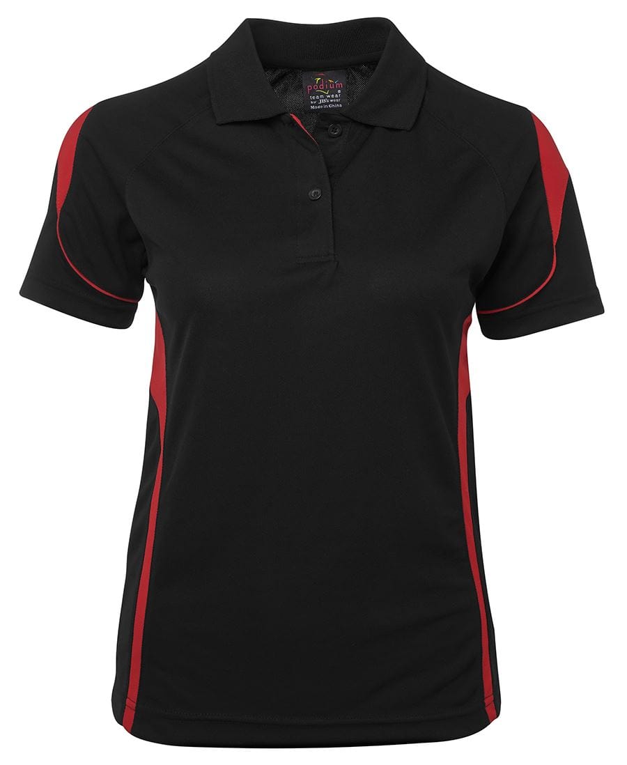 JB's Wear Polos / Shirts Black/Red / 8 JB's Wear Ladies Bell Polo