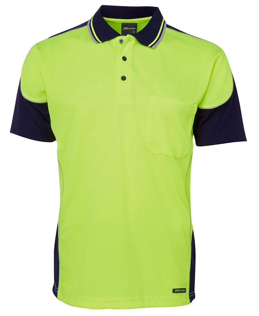 JB's Wear Polos / Shirts JB's Wear Hi Vis Contrast Piping Polo