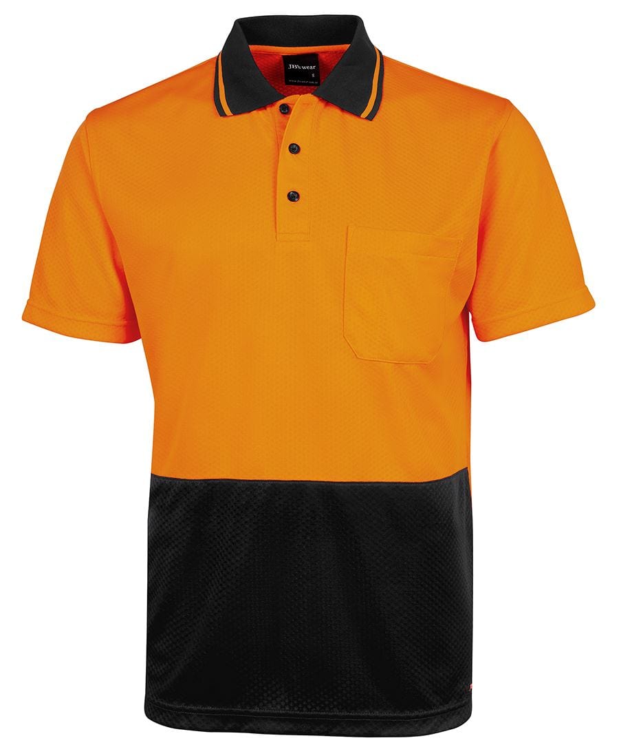 JB's Wear Polos / Shirts JB's Wear Hi Vis Jacquard Non Cuff Polo