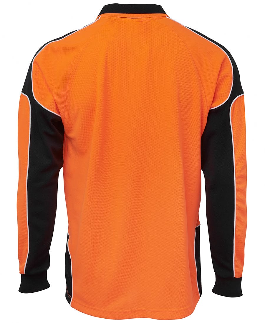 JB's Wear Polos / Shirts JB's Wear Hi Vis L/S Arm Panel Polo