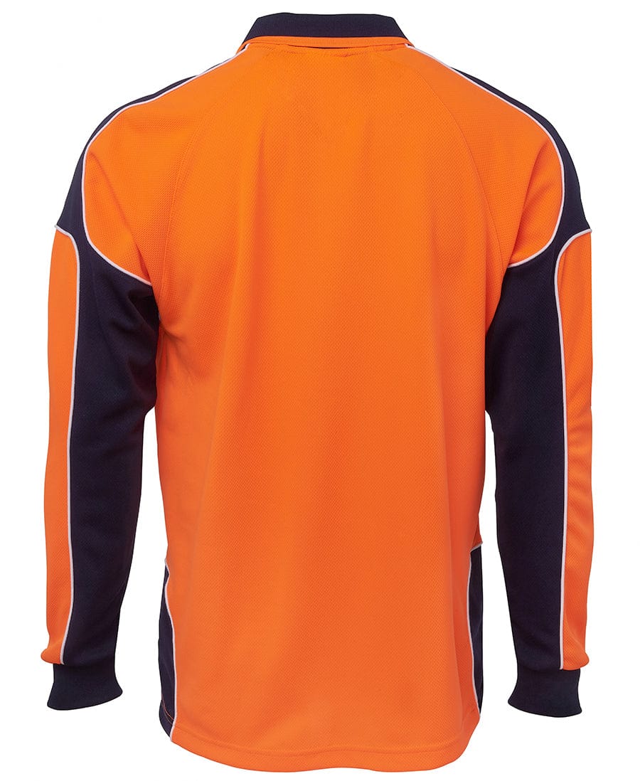 JB's Wear Polos / Shirts JB's Wear Hi Vis L/S Arm Panel Polo