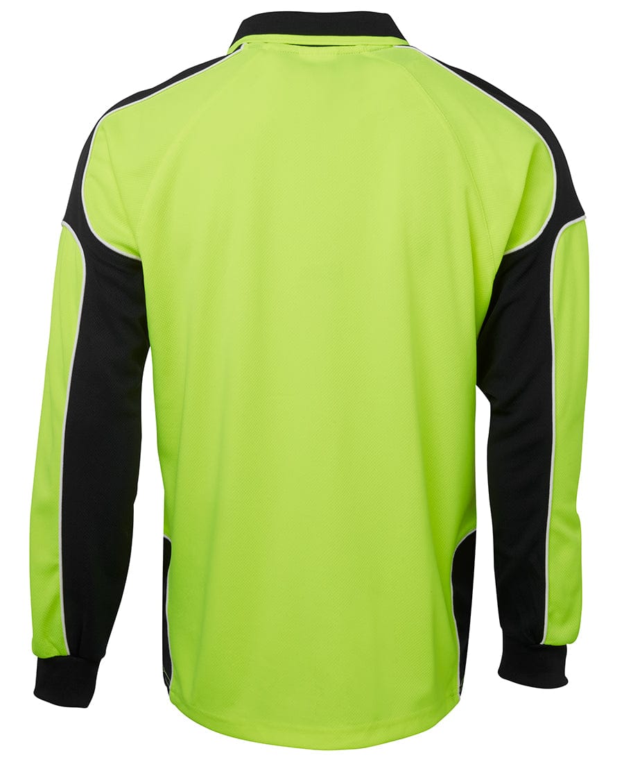 JB's Wear Polos / Shirts JB's Wear Hi Vis L/S Arm Panel Polo