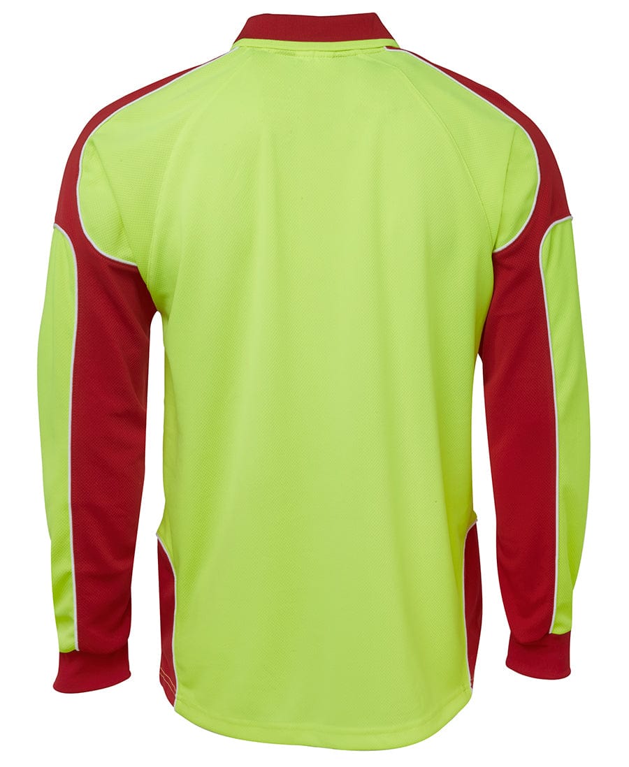 JB's Wear Polos / Shirts JB's Wear Hi Vis L/S Arm Panel Polo