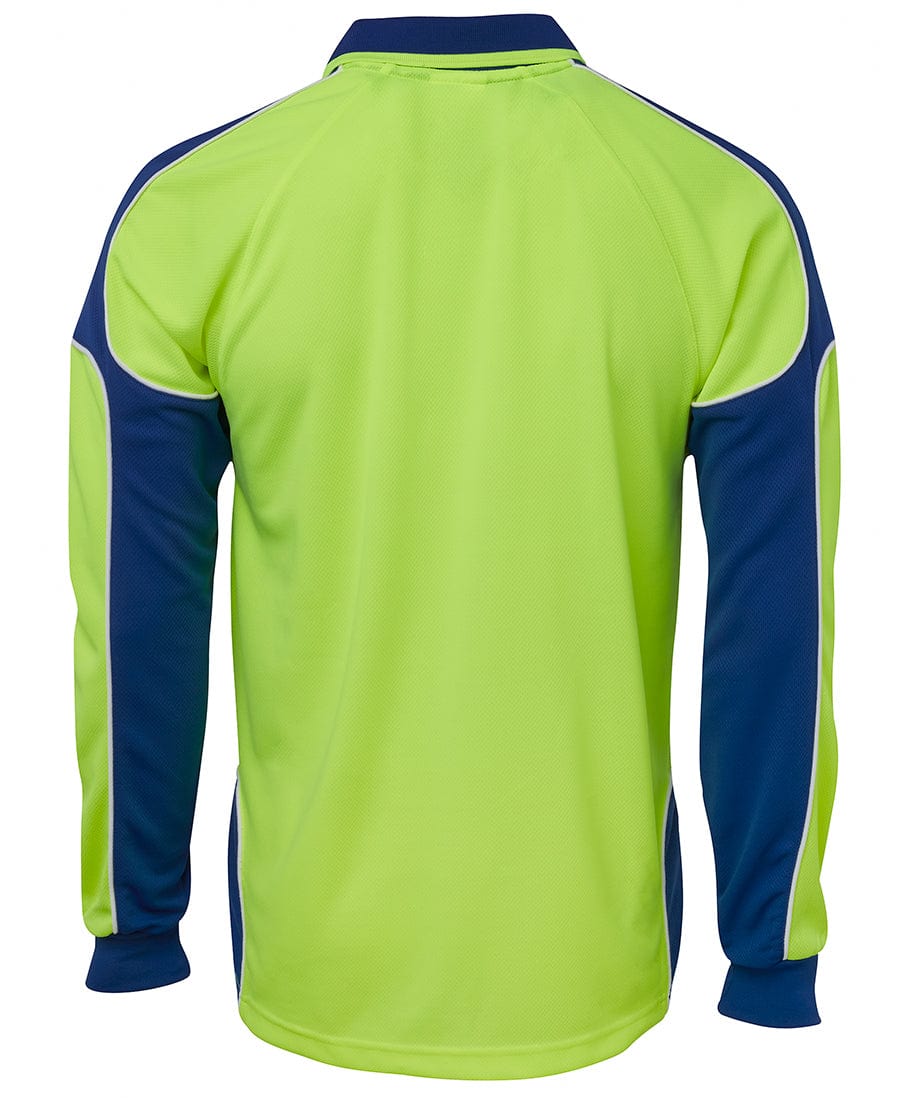 JB's Wear Polos / Shirts JB's Wear Hi Vis L/S Arm Panel Polo