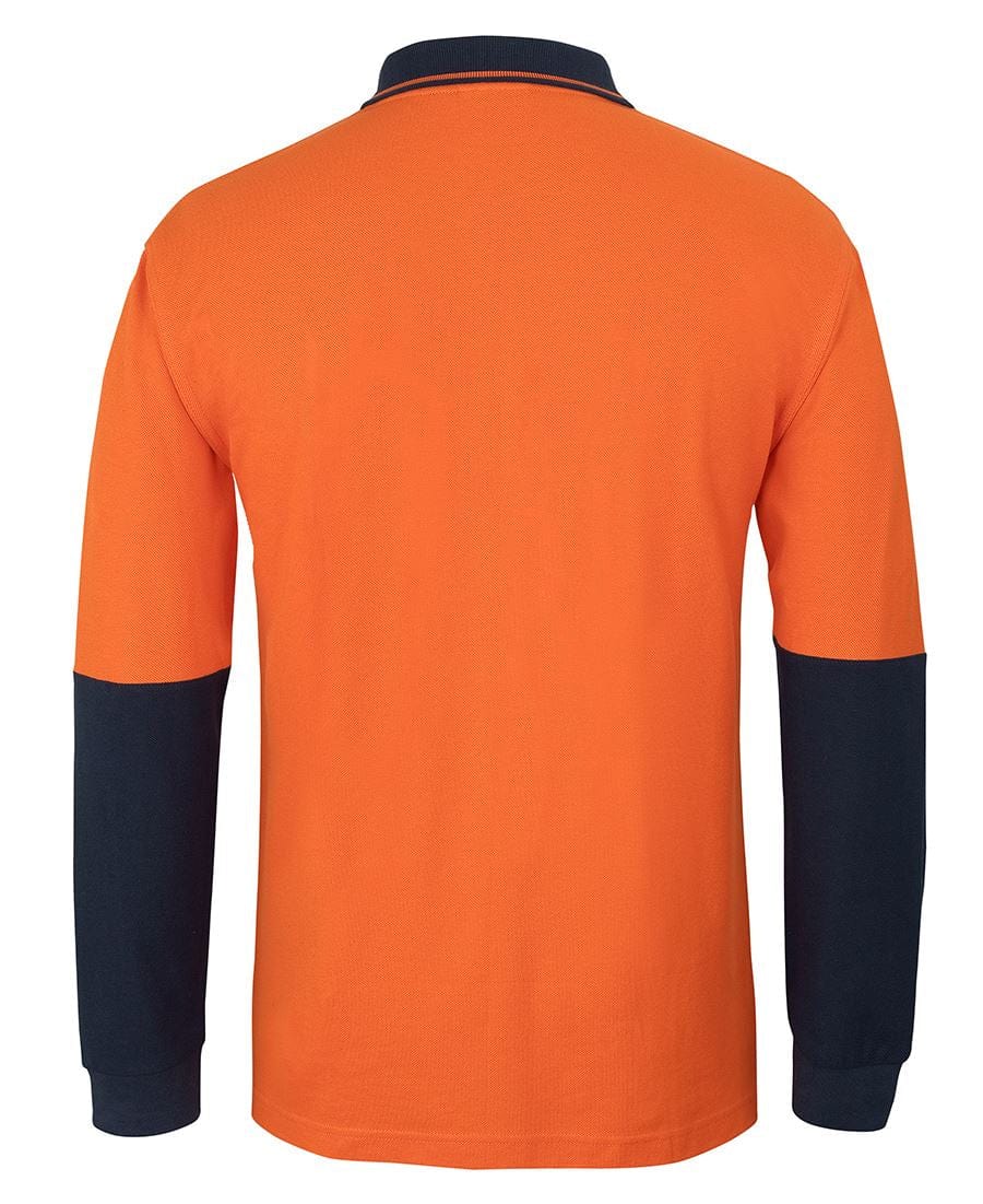 JB's Wear Polos / Shirts JB's Wear Hi Vis L/S Cotton Pique Trad Polo
