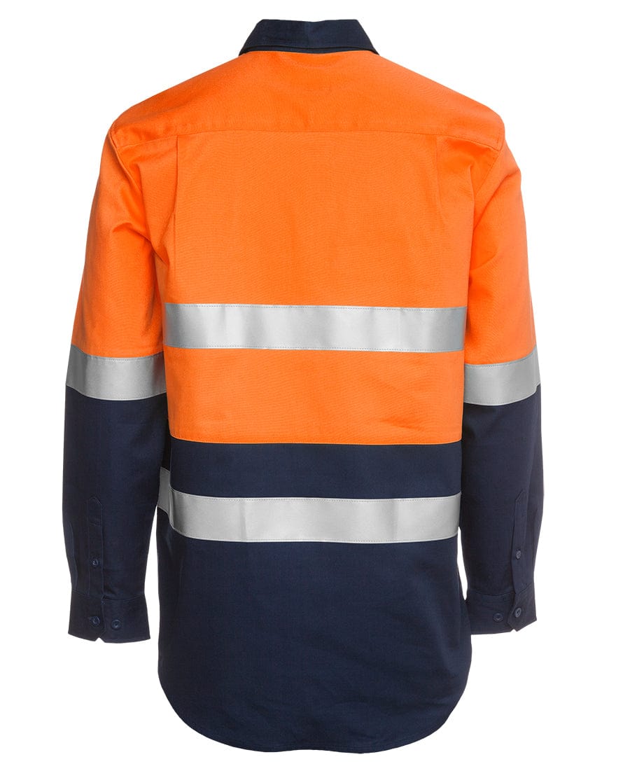 JB's Wear Polos / Shirts JB's Wear Hi Vis L/S (D+N) 190G Close Front Shirt