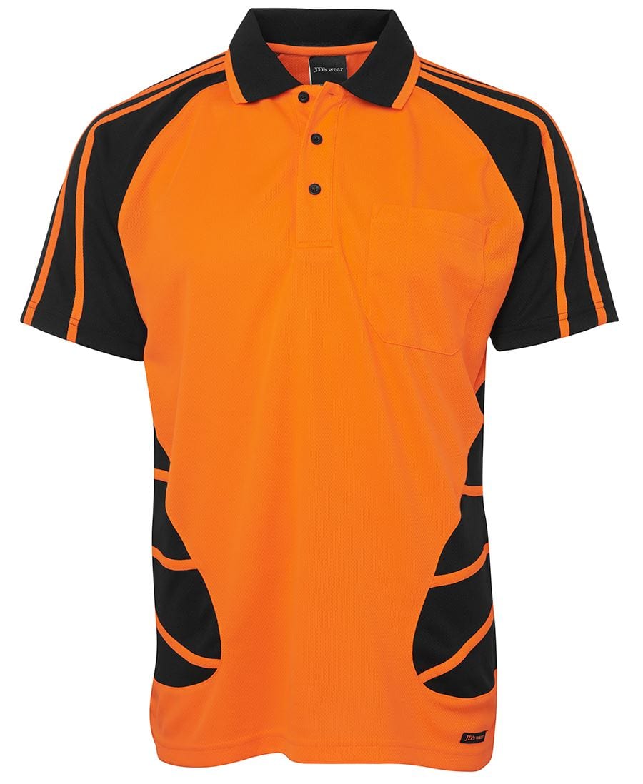 JB's Wear Polos / Shirts JB's Wear Hi Vis S/S Spider Polo