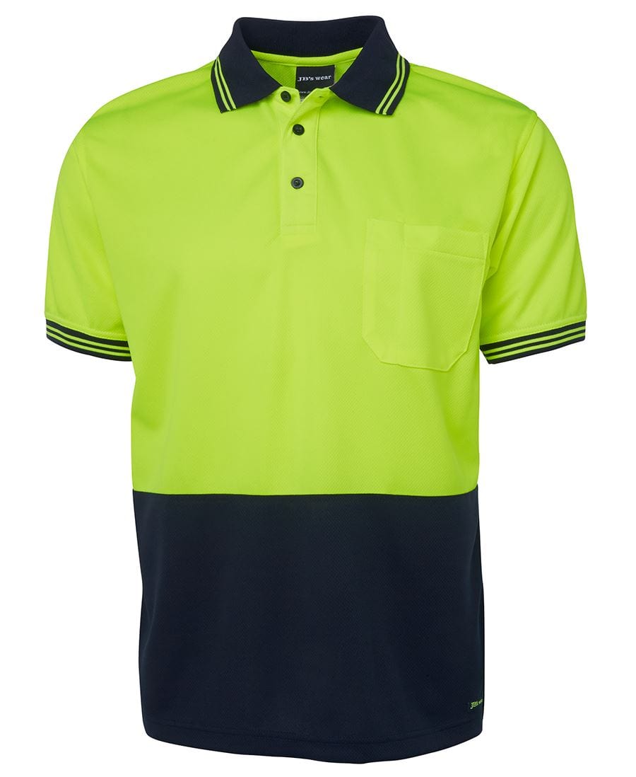 JB's Wear Polos / Shirts Lime/Navy / 2XS JB's Wear Hi Vis S/S Traditional Polo
