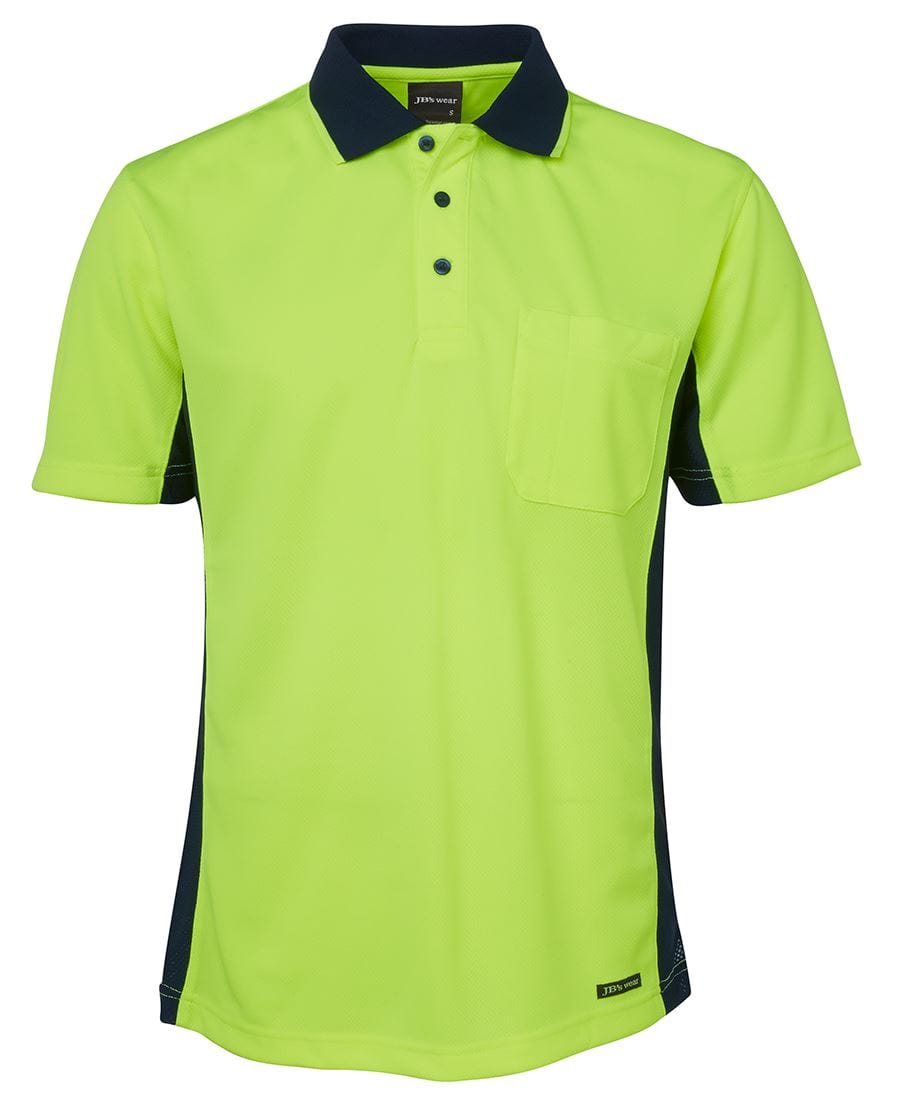 JB's Wear Polos / Shirts Lime/Navy / XS JB's Wear Hi Vis S/S Sport Polo