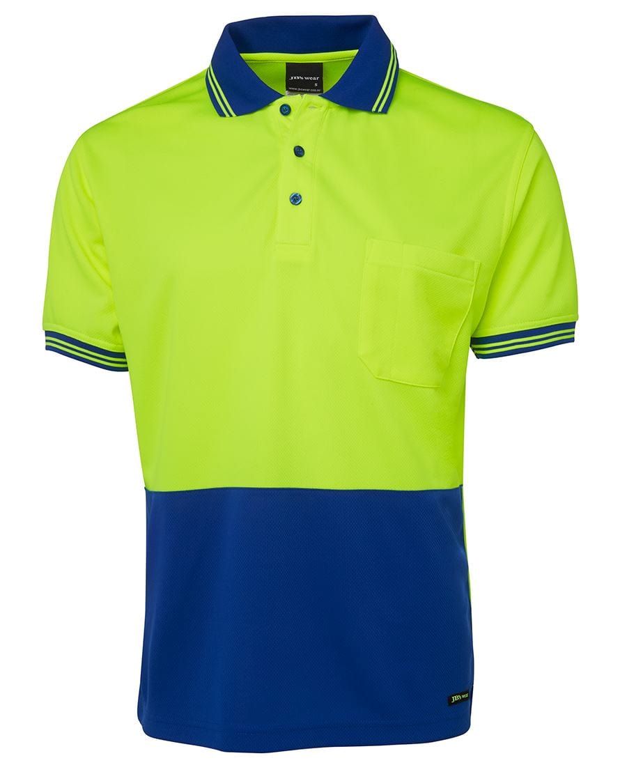 JB's Wear Polos / Shirts Lime/Royal / 2XS JB's Wear Hi Vis S/S Traditional Polo