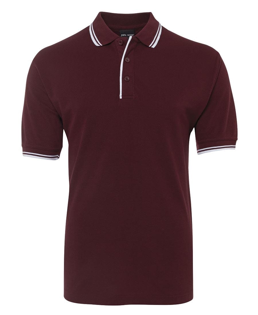 JB's Wear Polos / Shirts Maroon/white / 3XS JB's Wear Contrast Polo