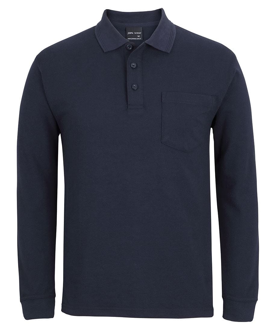 JB's Wear Polos / Shirts Navy / 3XS JB's Wear 210 L/S Pocket Polo