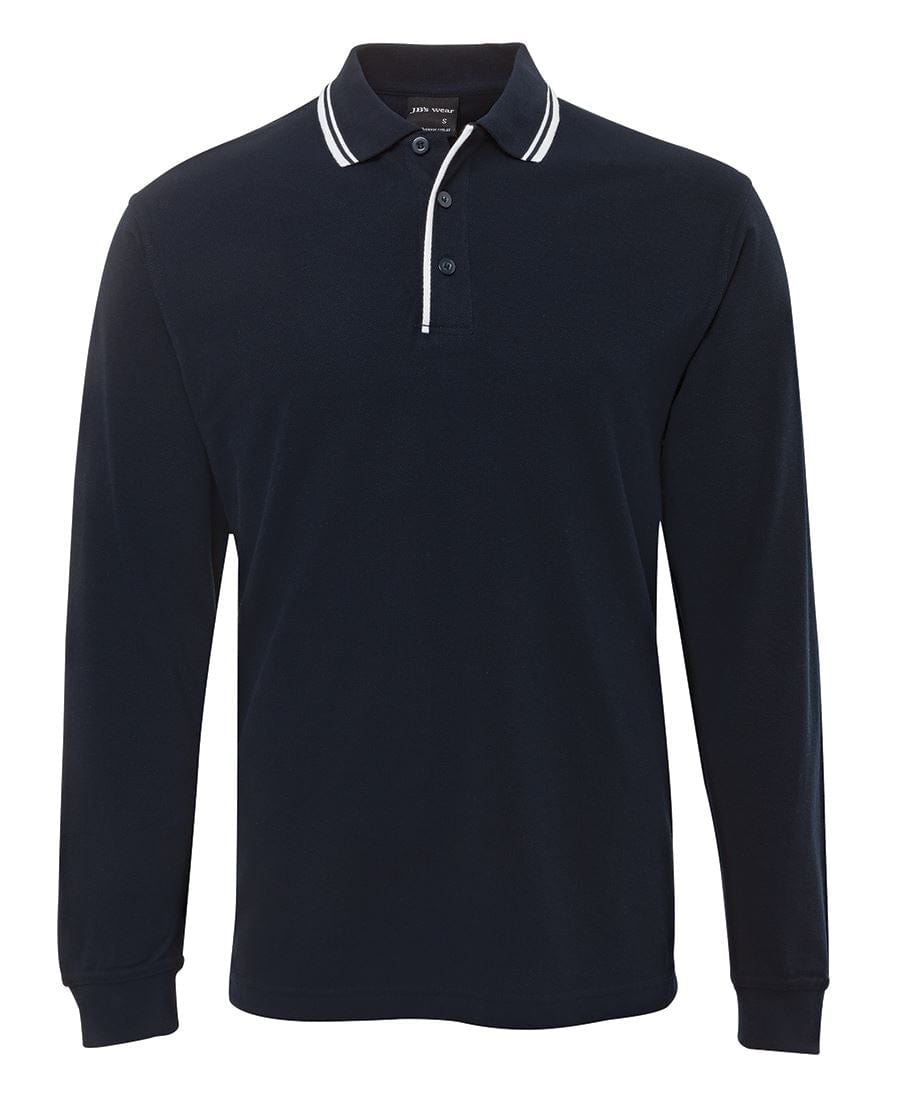JB's Wear Polos / Shirts Navy/White / 2XS JB's Wear L/S Contrast Polo