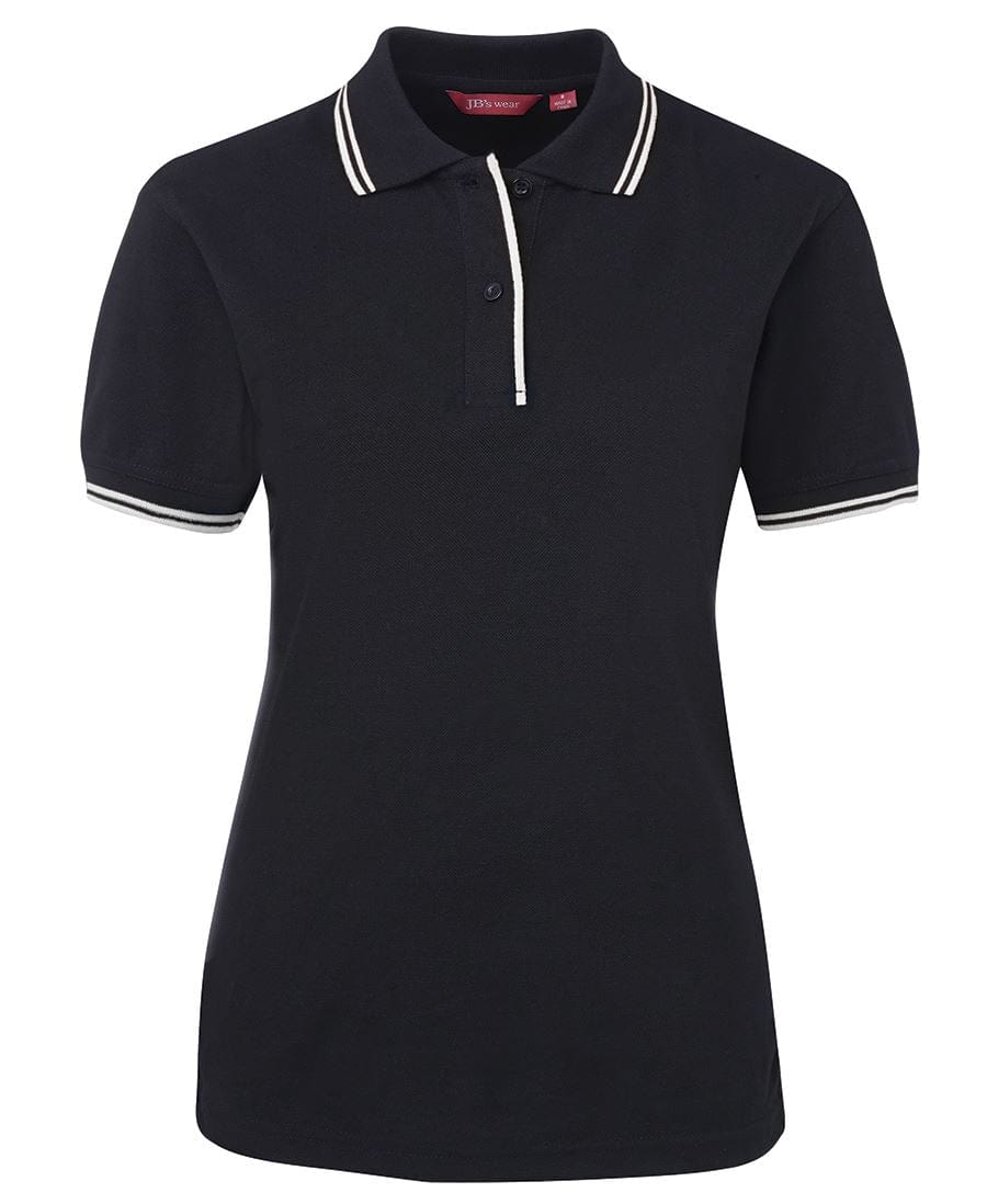 JB's Wear Polos / Shirts Navy/White / 6 JB's Wear Ladies Contrast Polo