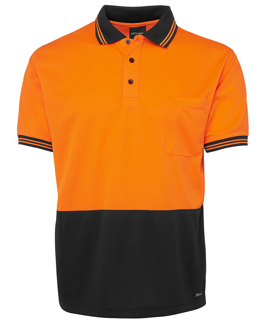 JB's Wear Polos / Shirts Orange/Black / 2XS JB's Wear Hi Vis S/S Traditional Polo