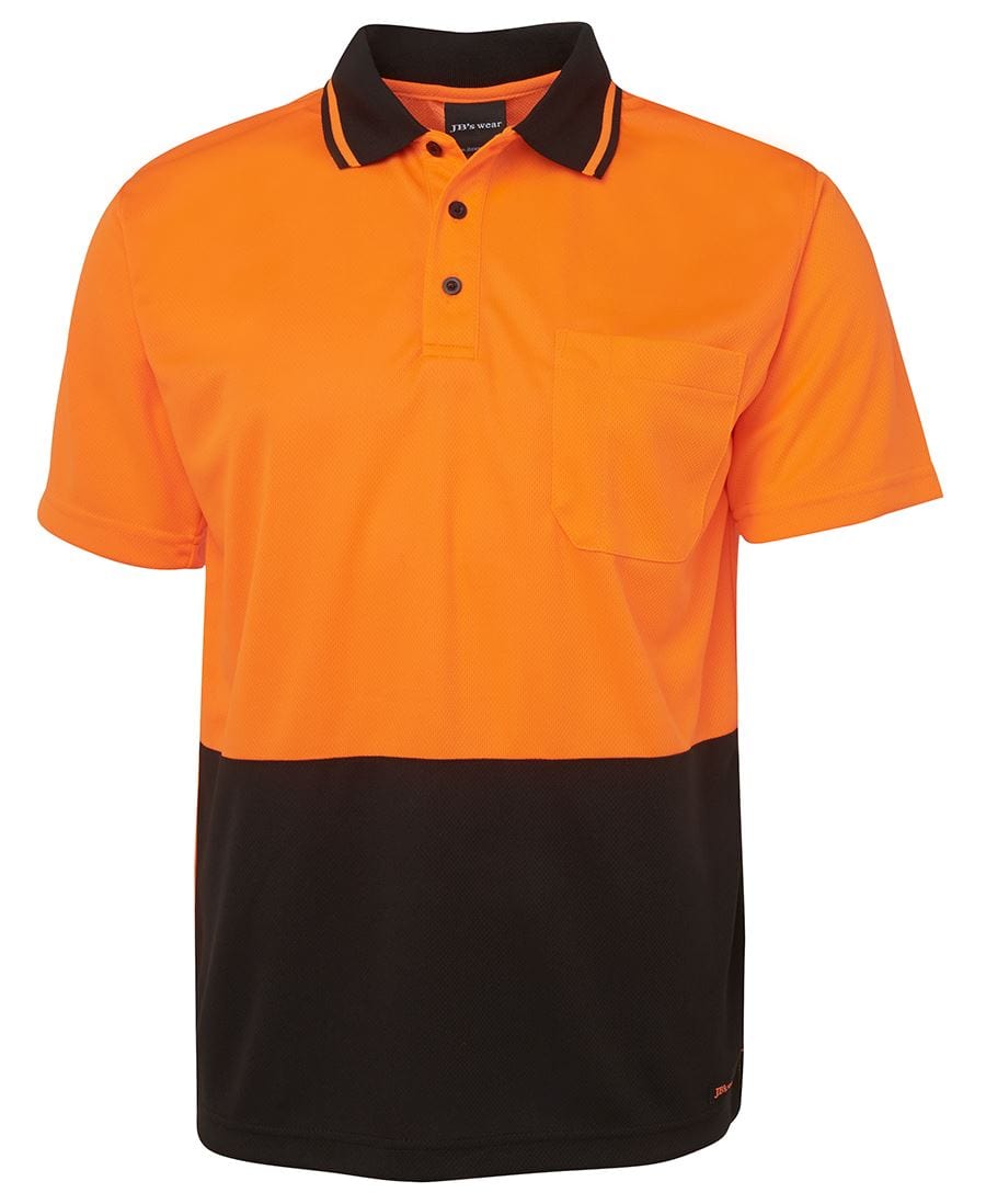 JB's Wear Polos / Shirts Orange/Black / XS JB's Wear Hi Vis Non Cuff Traditional Polo