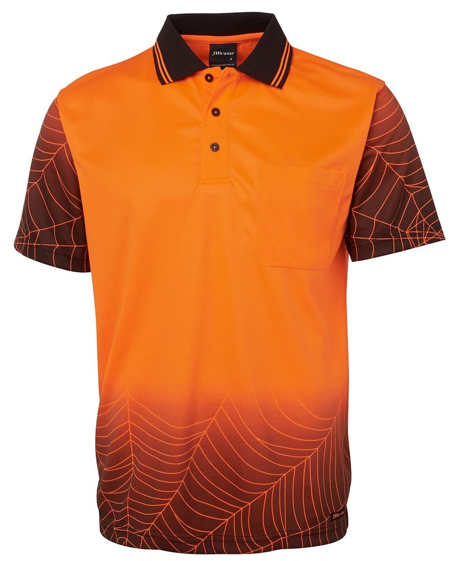 JB's Wear Polos / Shirts Orange/Black / XS JB's Wear Hi Vis S/S Web Polo