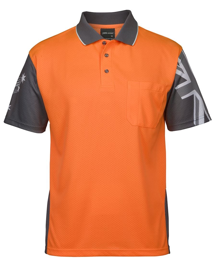 JB's Wear Polos / Shirts Orange/Charcoal / XS JB's Wear Hi Vis Southern Cross Polo