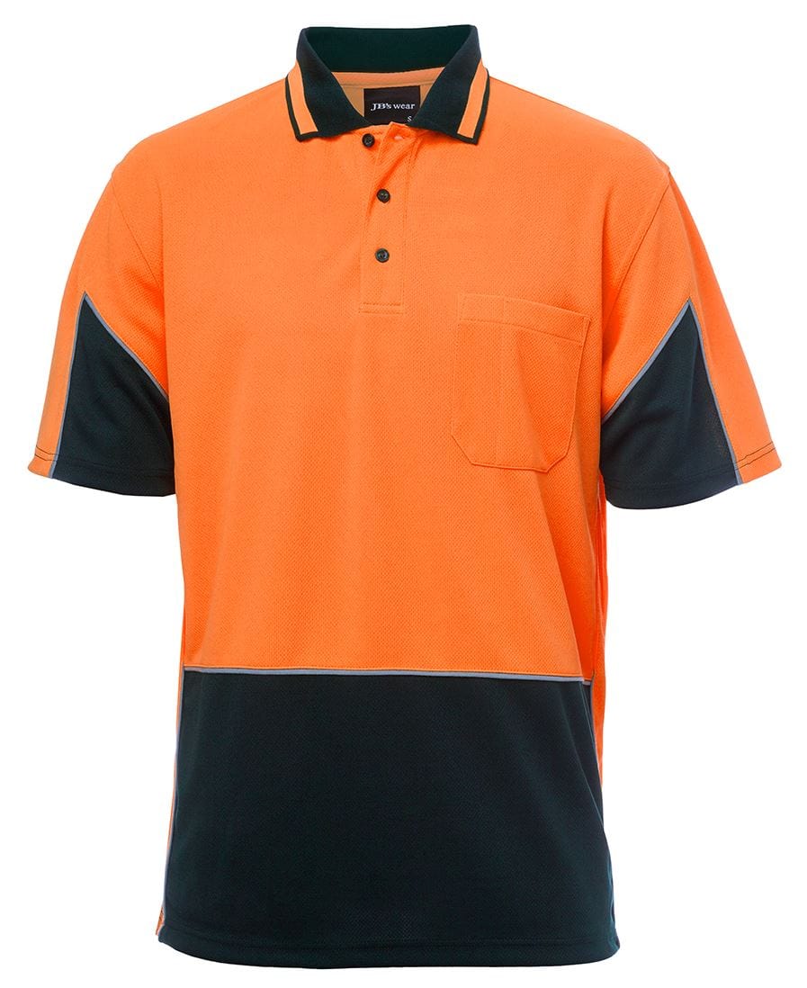 JB's Wear Polos / Shirts Orange/Navy / 2XS JB's Wear Hi Vis S/S Gap Polo