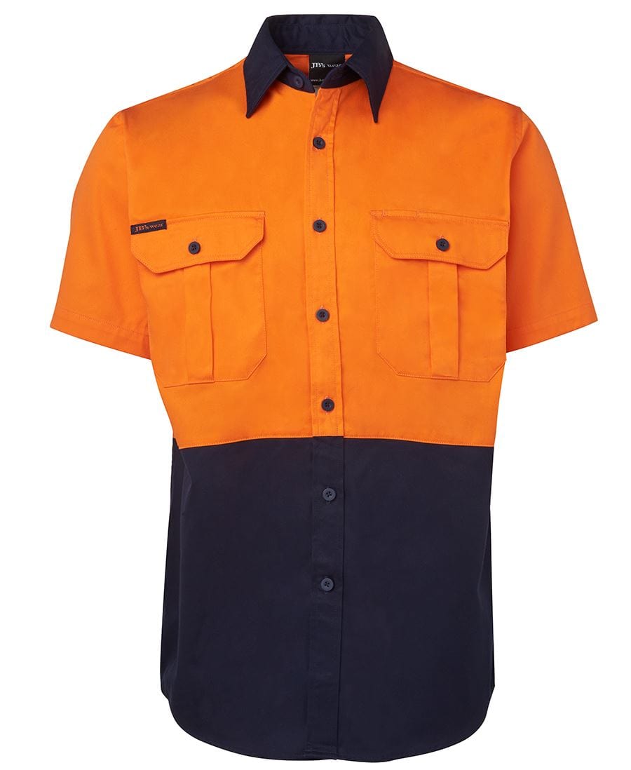 JB's Wear Polos / Shirts Orange/Navy / XS JB's Wear Hi Vis S/S 190G Shirt