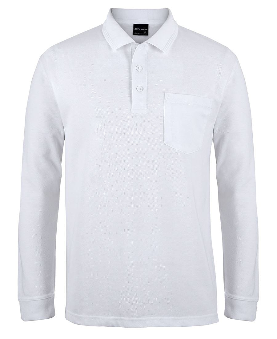 JB's Wear Polos / Shirts White / 3XS JB's Wear 210 L/S Pocket Polo