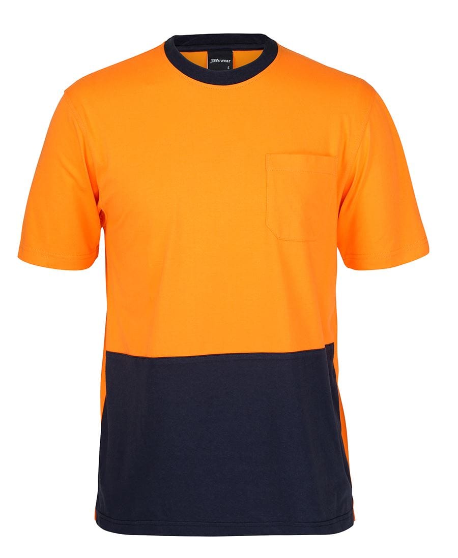 JB's Wear T-Shirts Orange/Navy / XS JB's Wear Hi Vis Cotton T-Shirt