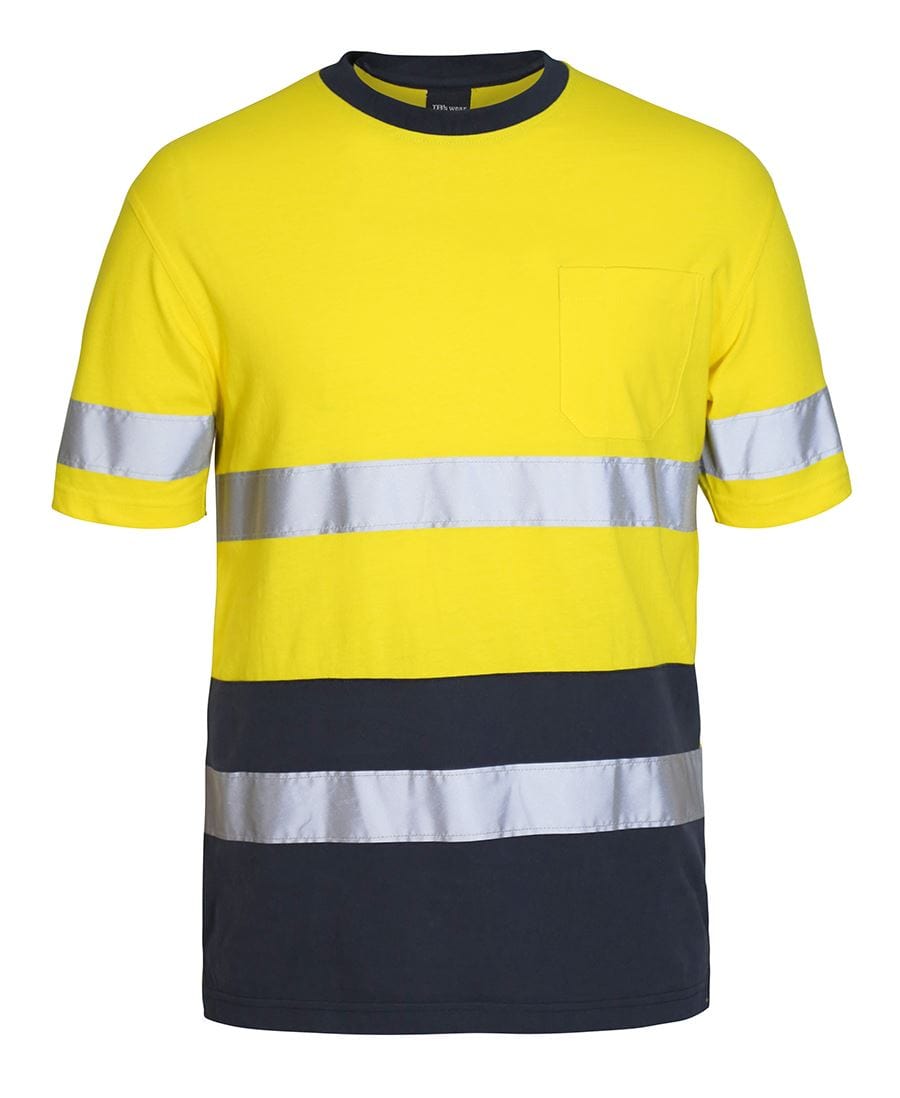 JB's Wear T-Shirts Yellow/Navy / XS JB's Wear Cotton T-Shirt With Tape
