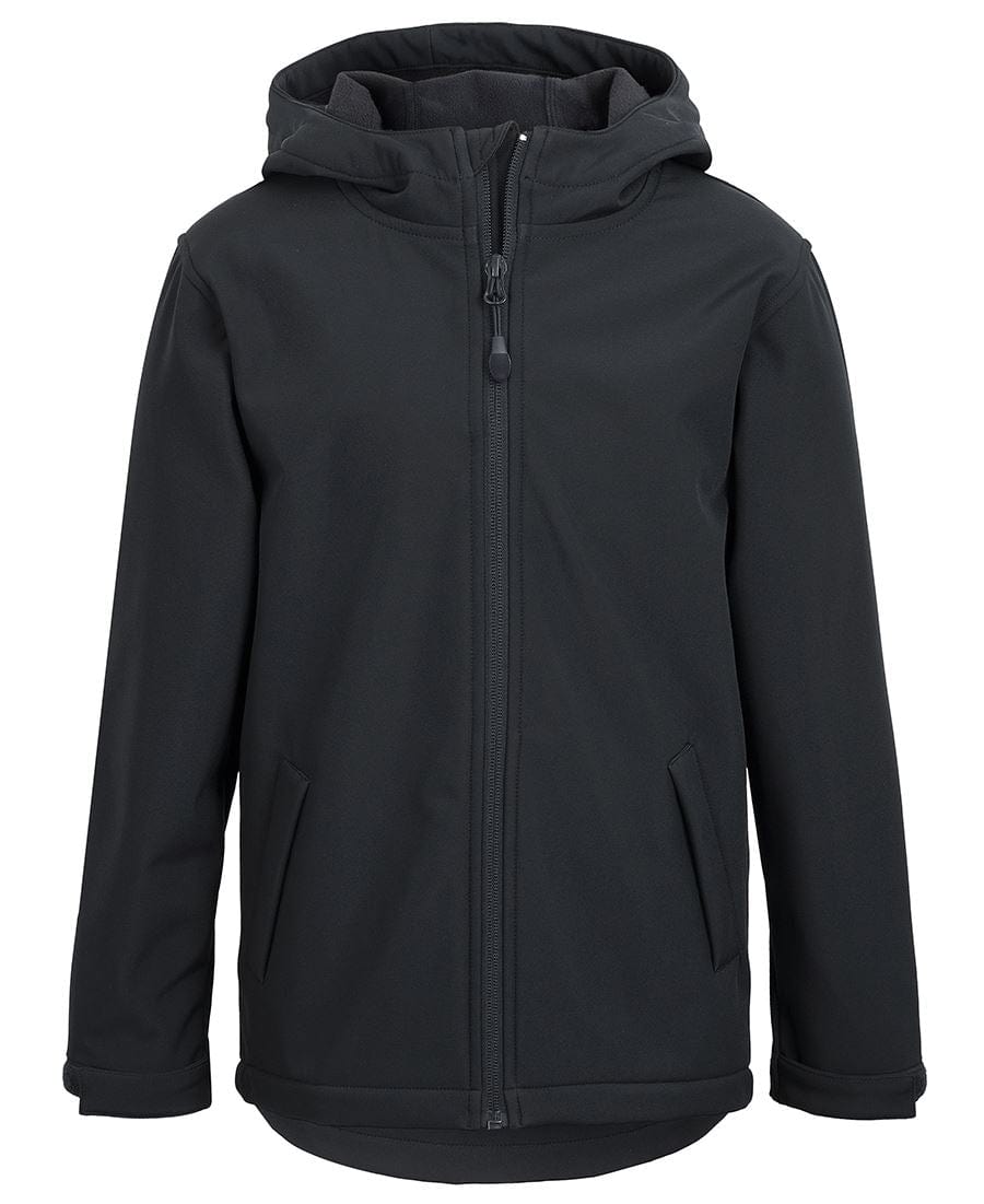 Podium Jackets / Vests Black / 4 Podium Kids 3 Layer Hooded Softshell Jacket