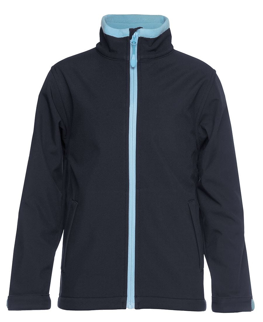 Podium Jackets / Vests Navy/Lt Blue / 10 Podium Kids 3 Layer Soft Shell Jacket