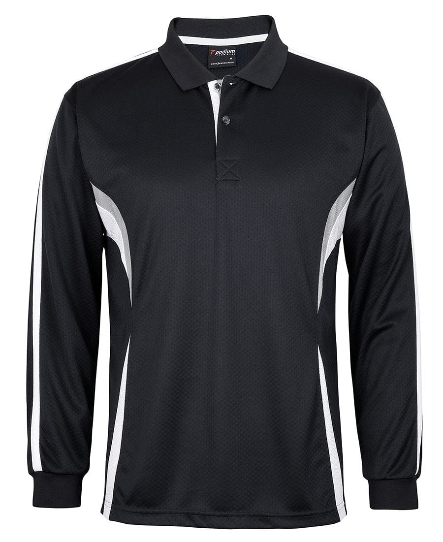 Podium Polos / Shirts Black/White/Grey / 2XS Podium L/S Cool Polo