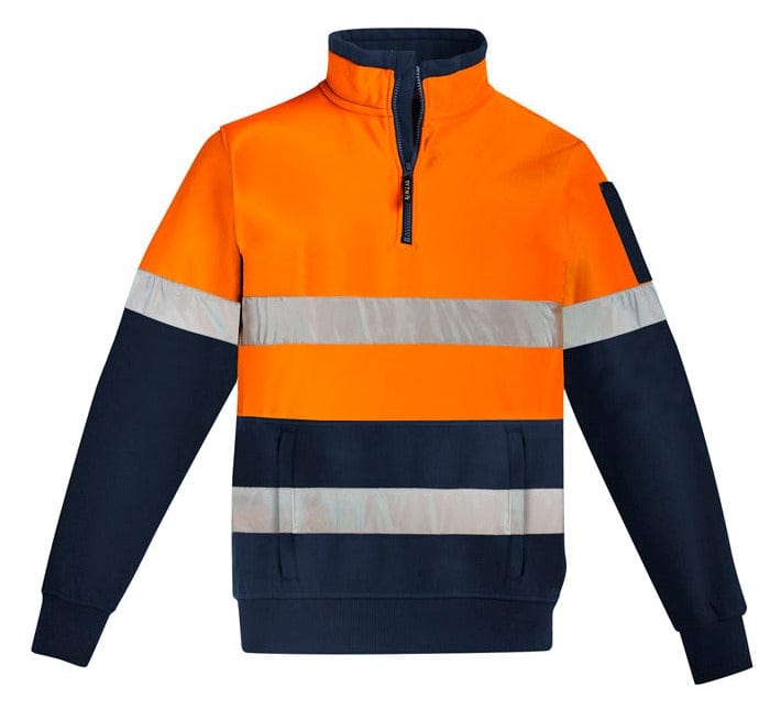 Syzmik Crews Orange/Navy / XS Syzmik Hi Vis 1/4 Zip Pullover - Hoop Taped