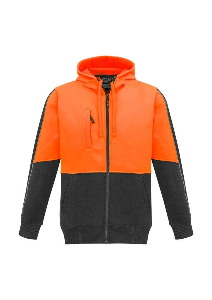 Syzmik Hoodies Orange/Charcoal / 2XS Syzmik Unisex Hi Vis Full Zip Hoodie