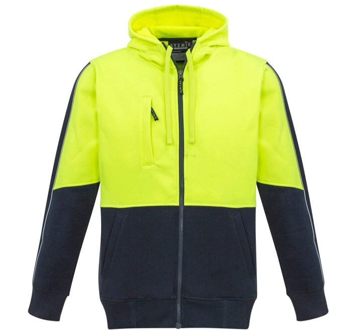 Syzmik Hoodies Yellow/Navy / 2XS Syzmik Unisex Hi Vis Full Zip Hoodie