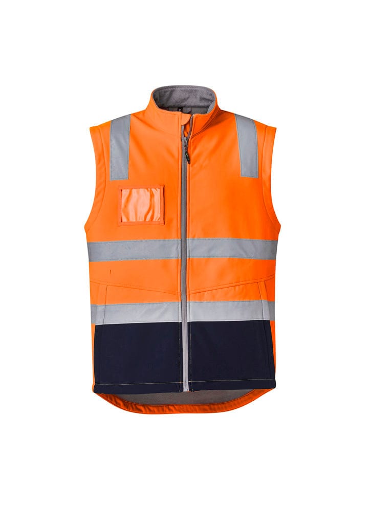 Syzmik Jackets / Vests Orange/Navy / 2XS Syzmik Unisex Hi Vis Softshell Vest