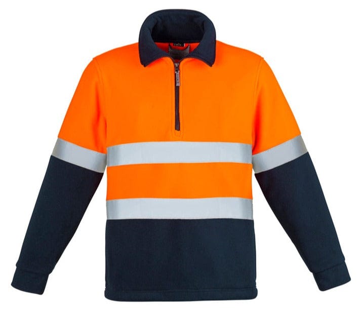 Syzmik Polars Orange/Navy / S Syzmik Hi Vis Polar Fleece Jumper - Hoop Taped